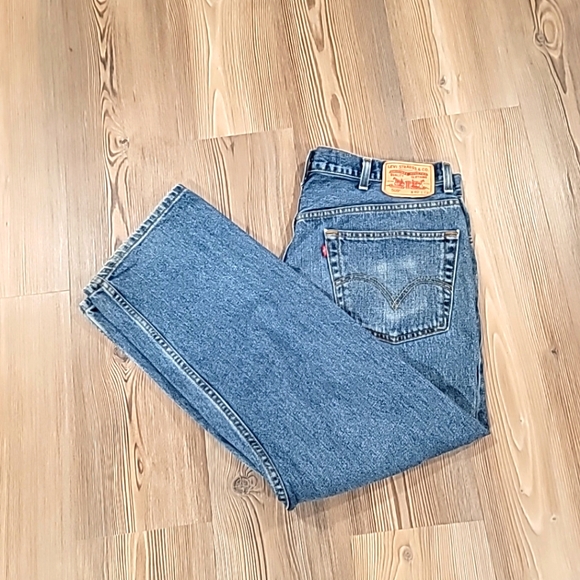 Levi's 505 Men’s Jeans 42x29 Straight Classic Denim Pants Levi Workwear Casual. - Picture 14 of 16